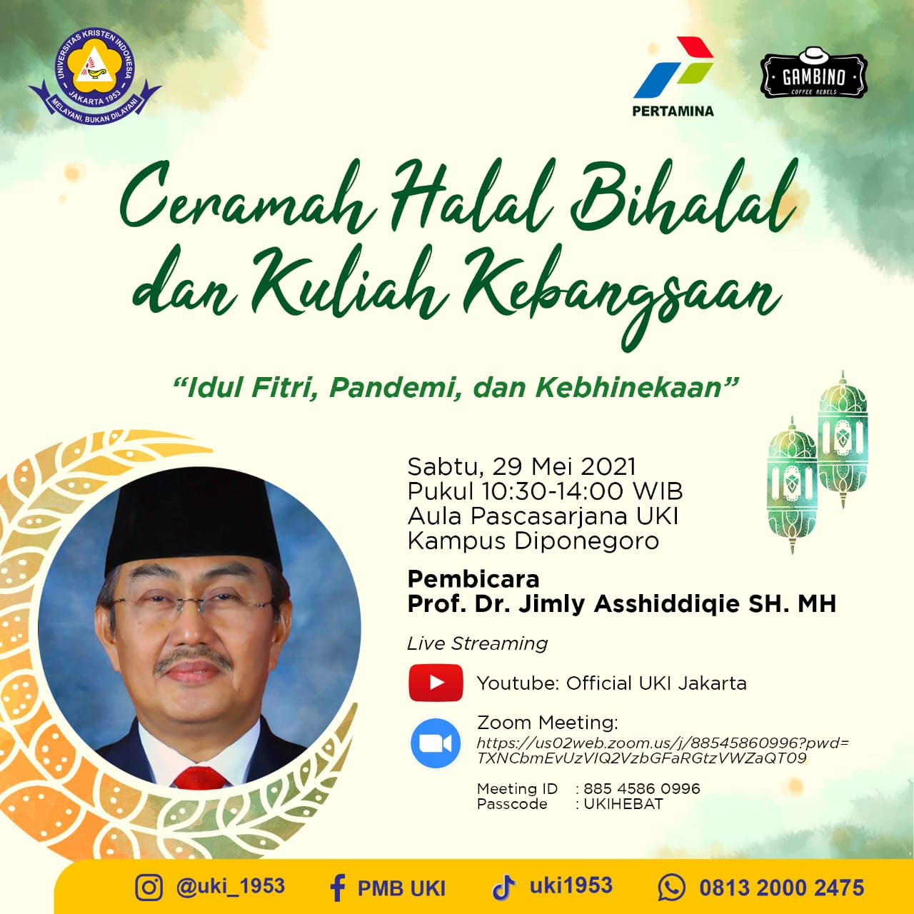 Mahasiswa MIH UKI Gelar Halal Bi Halal 2021 Mahasiswa MIH UKI Gelar Halal Bi Halal 2021