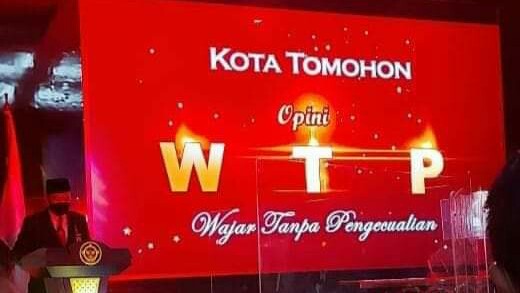 Kota Tomohon Raih Opini WTP ke-8, Caroll-Wenny: Ini Patut Disyukuri