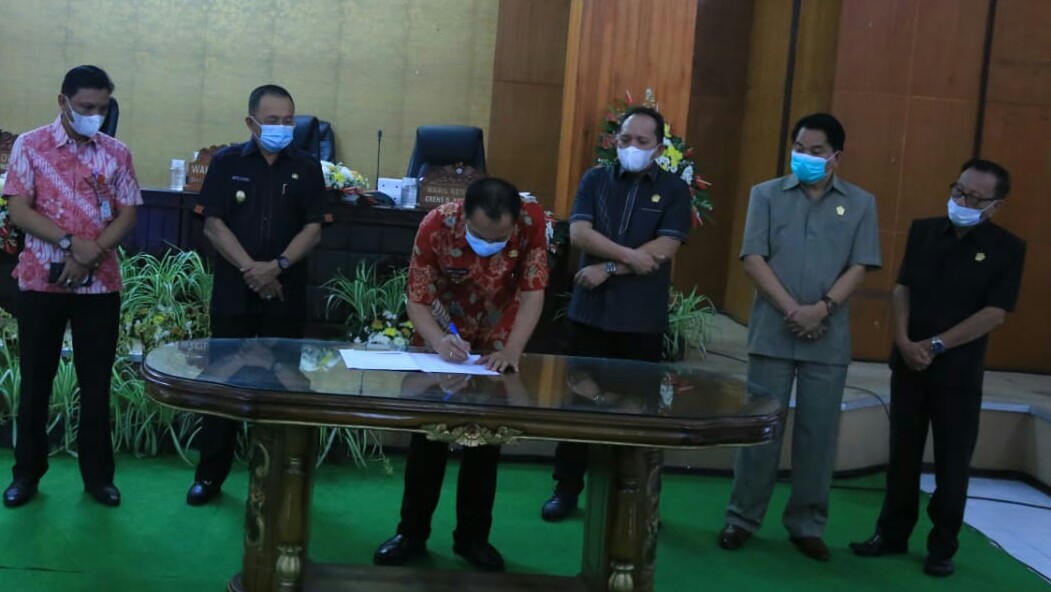 Caroll-Wenny dan DPRD Tomohon Tandatangan Kesepahaman Ranwal RPJMD 2021-2026