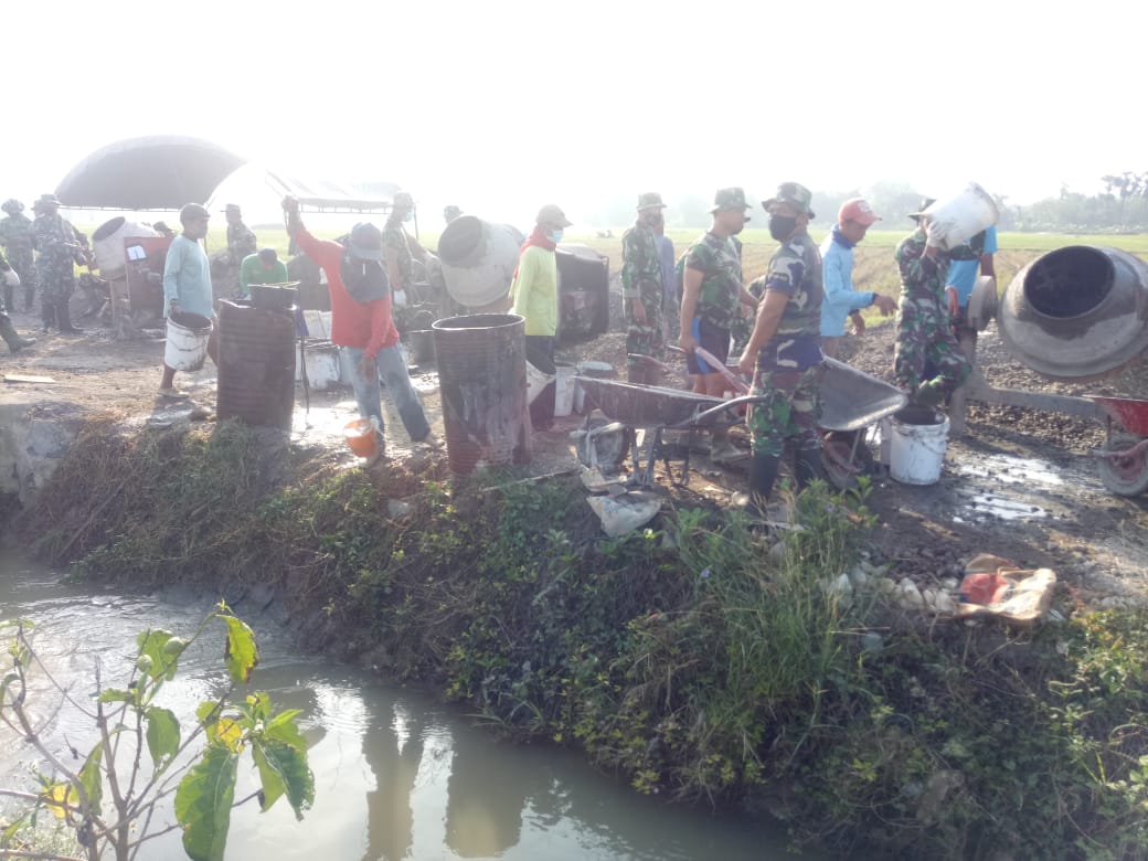Nilai Plus, Lokasi Pengecoran Sasaran Fisik TMMD Berlimpah Air Nilai Plus, Lokasi Pengecoran Sasaran Fisik TMMD Berlimpah Air
