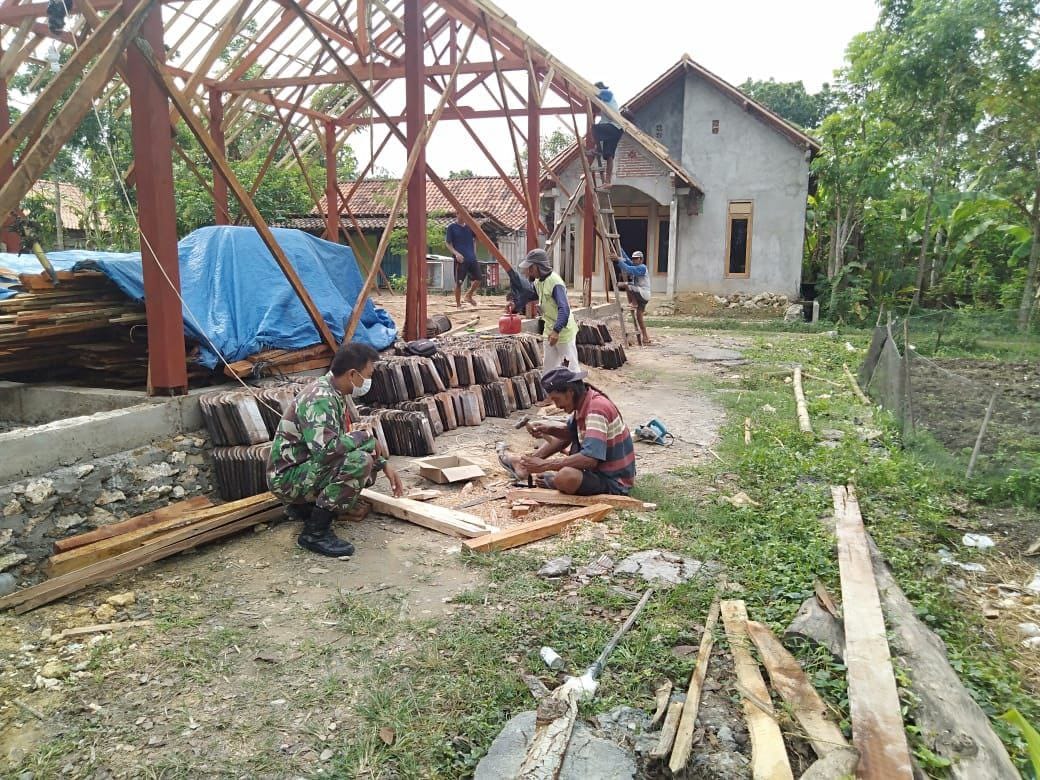 TMMD, Perbaikan RTLH Rumah Santoso Capai 25 Persen