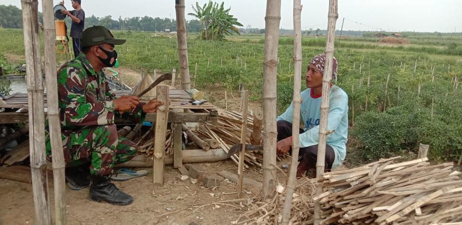 Sertu Sumarno Komsos Bersama Petani Cabe