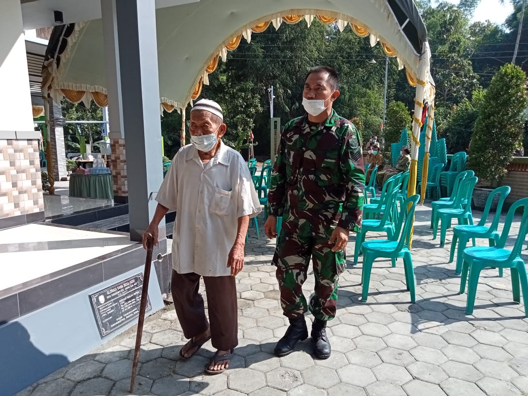 Tokoh Masyrakat Dan Sesepuh Desa Tamansari Hadiri Pembukaan TMMD 111 Kodim 0718/Pati.