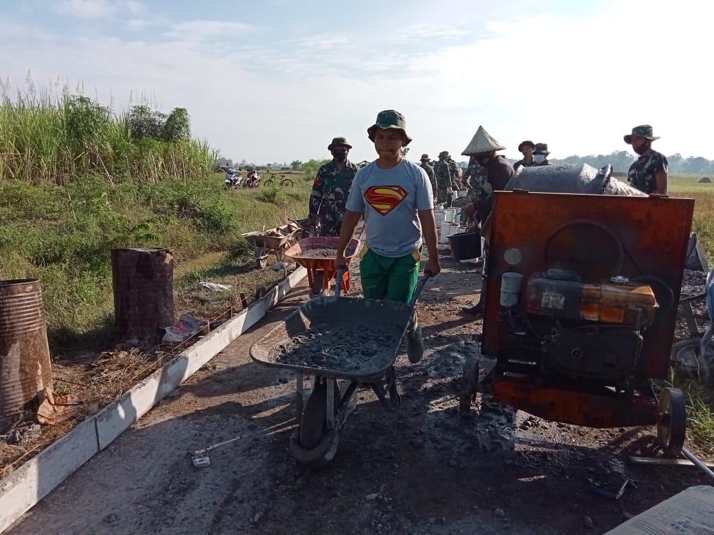 Hari Ke-9 Pelaksanaan TMMD 111 Manfaatnya Sudah Dirasakan Warga.