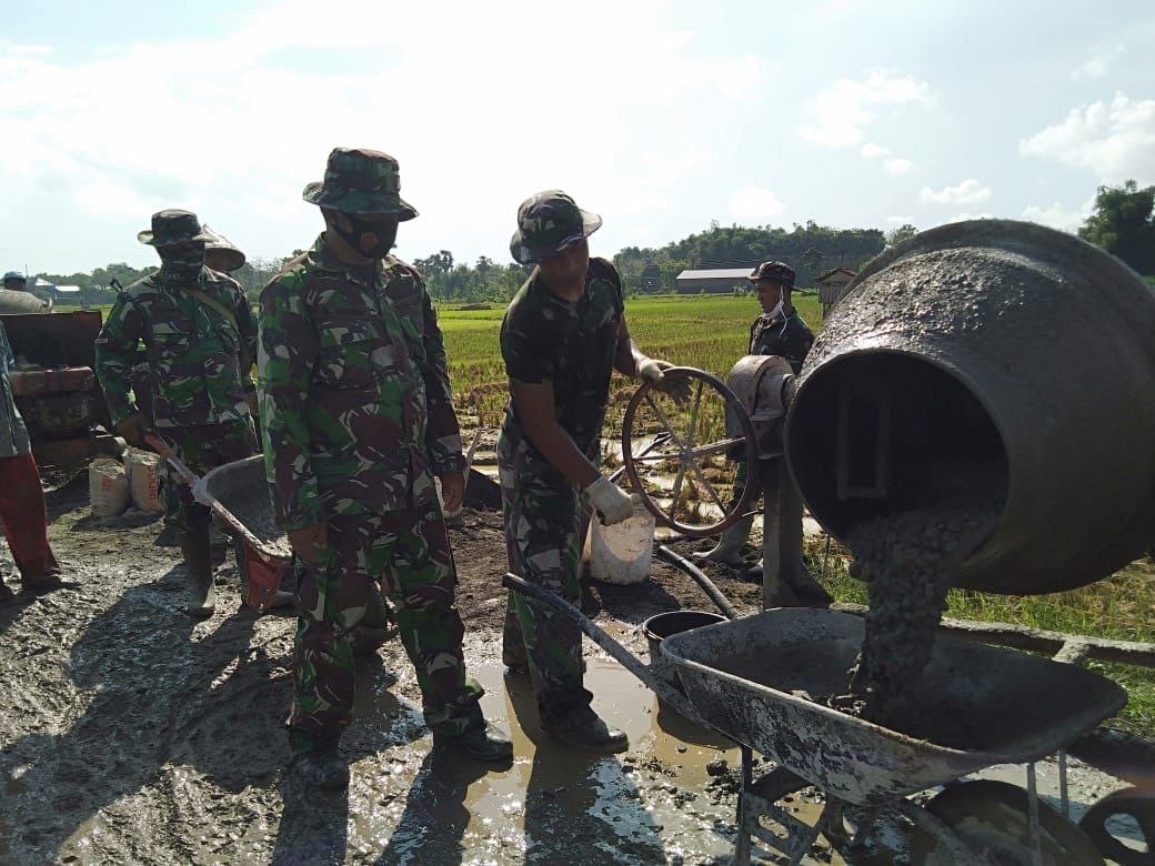 Semangat 55 Seperti Putaran Mesin Molen Di Lokasi TMMD