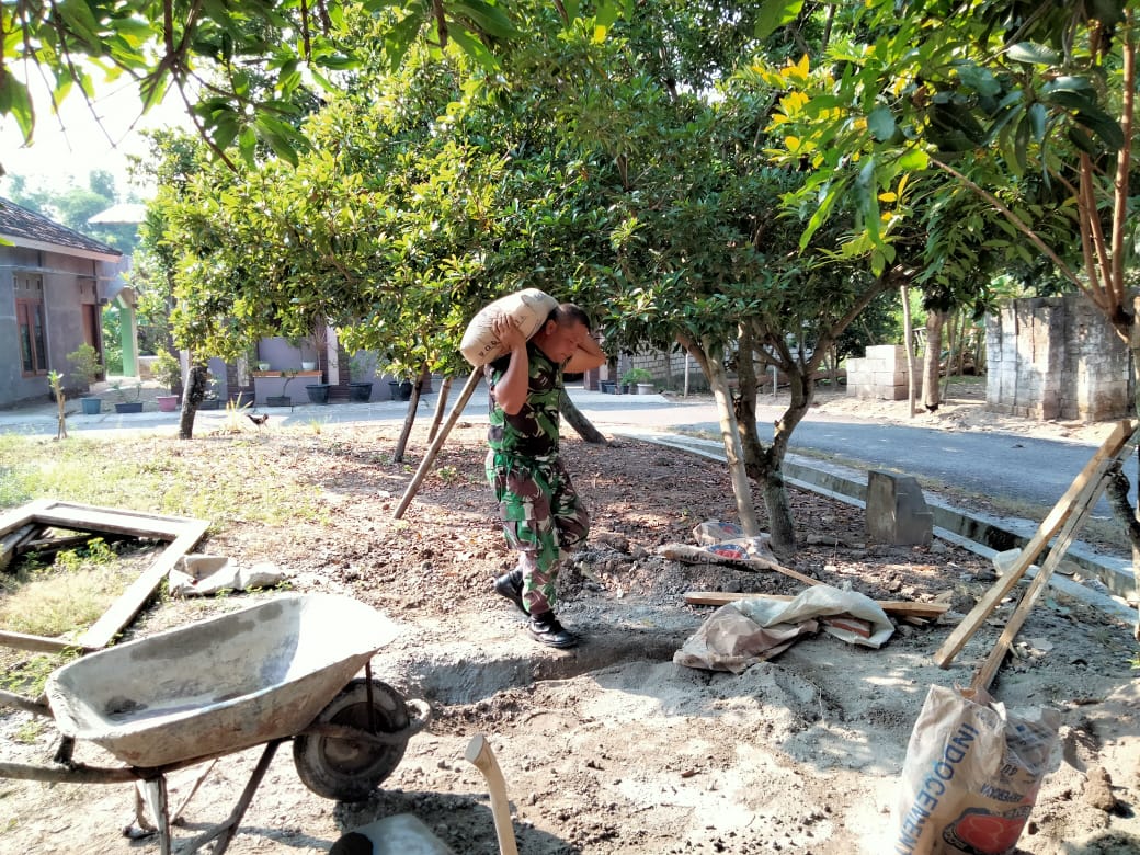 Semangat Satgas Terus Membara Untuk Kemajuan Desa