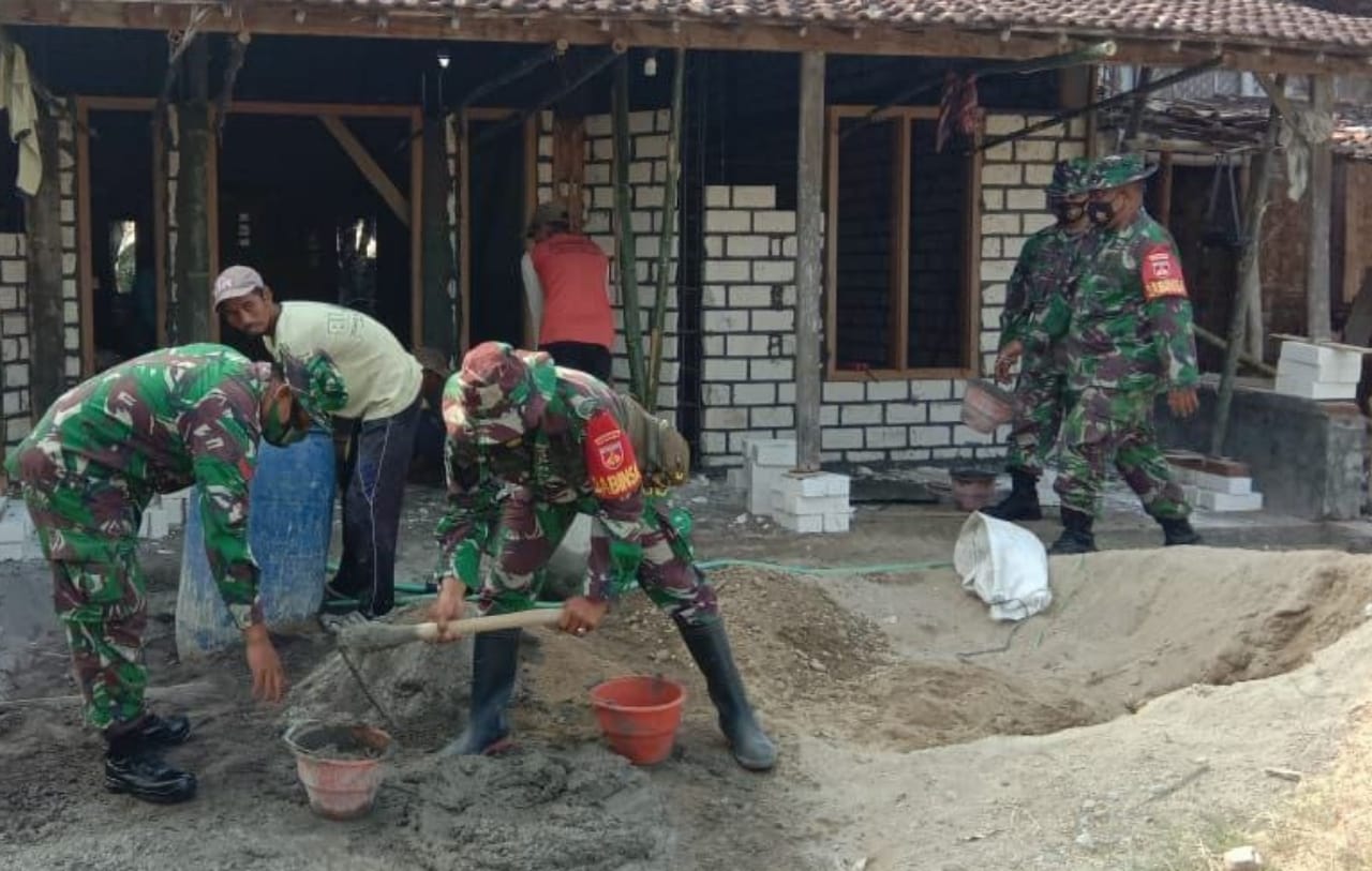 Prajurit Kodim Pati terus kebut Kegiatan Fisik Pra TMMD