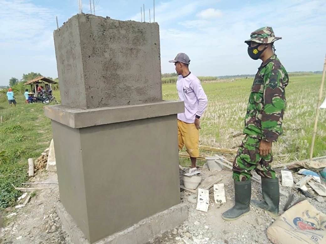 Tugu Bhakti Tamansari   Hasil Kerja Keras Satgas TMMD Kodim Pati