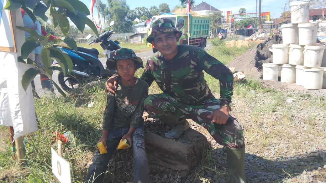 Wujud Kepedulian Anggota Tni Mengenal Anak Usia Dini.