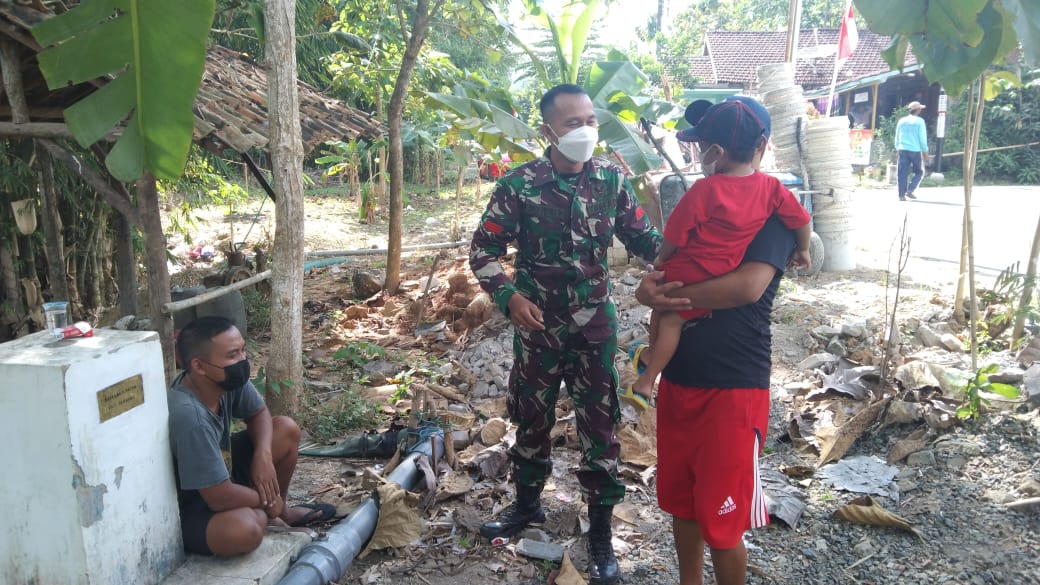 Pasca Penutupan TMMD komsos Untuk Menjaga Hubungan Baik Dengan Warga Tetap Terjaga