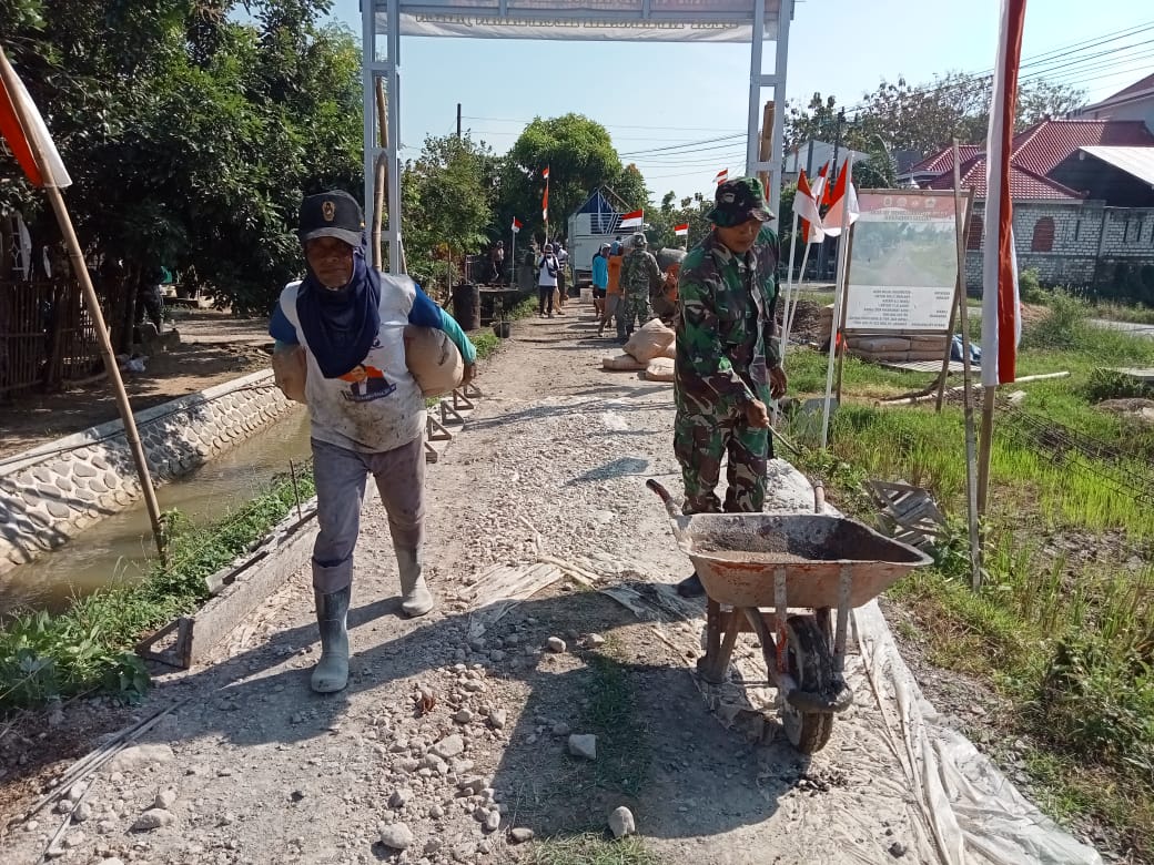 Betonisasi Jalan Sudah Hampir Tembus Dengan Desa Kuniran