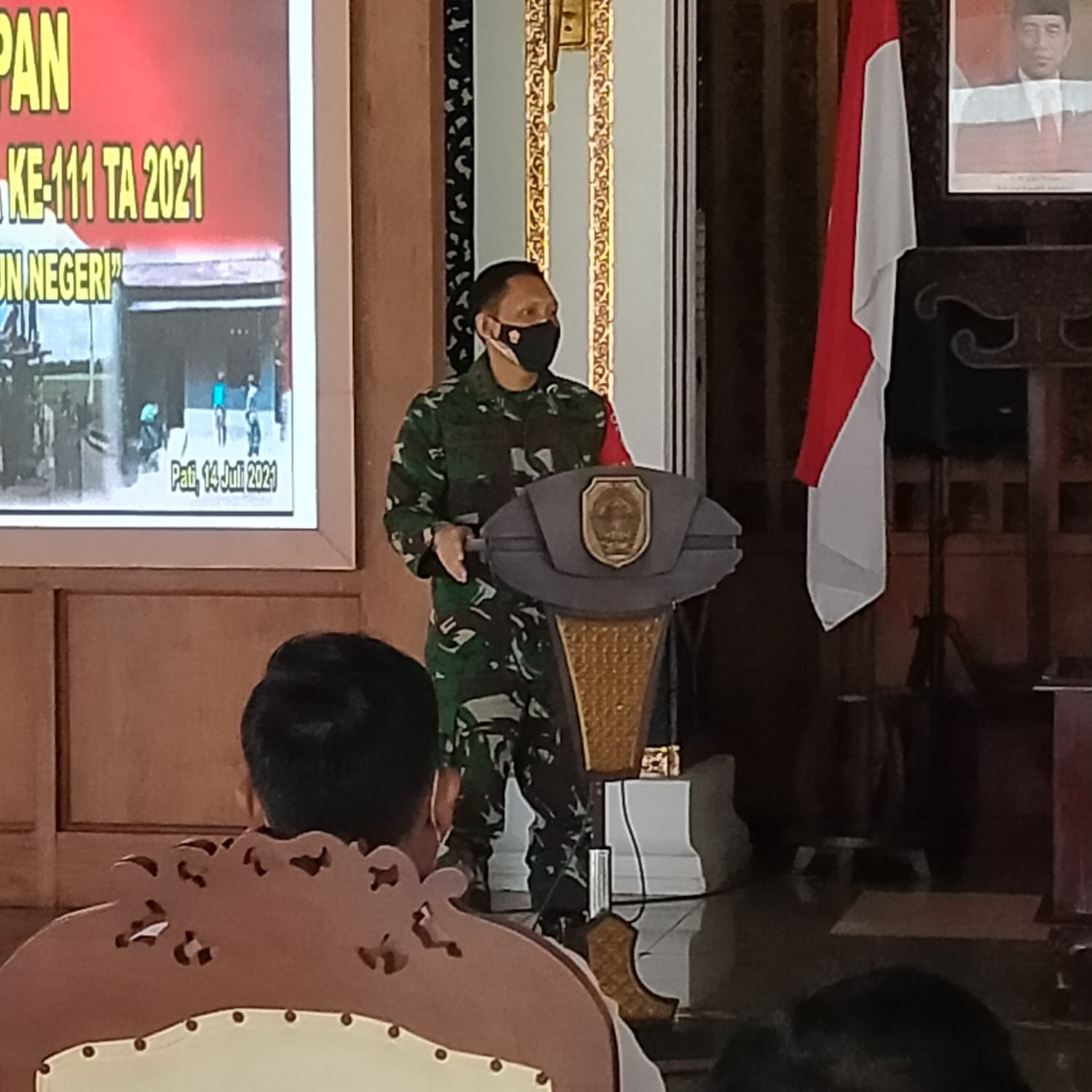 Dandim 0718/Pati Mengapresiasi Kinerja Anggotanya dan Warga Dilapangan Dalam Mengejar Target Pembangunan