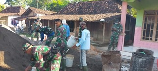 Tampa Kenal Lelah Satgas TMMD Berjibaku dengan Pasir