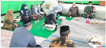 Dengan Tetap Memperhatikan Protokol Kesehatan Kepala Desa Tamansari Menggelar Acara Tasyhakuran