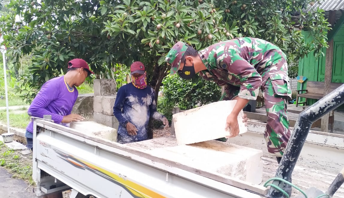 Pengabdian Serda Subakir Sebelum Meninggalkan Desa Tamansari