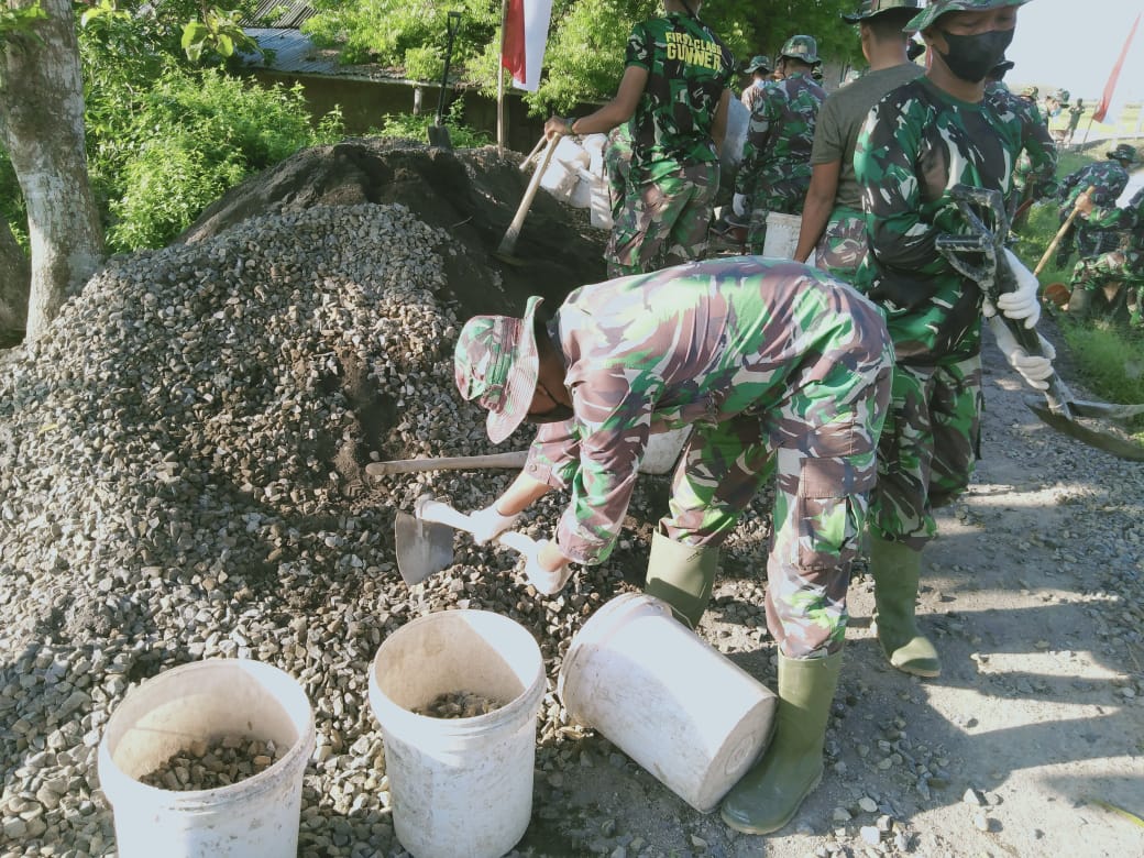 Kekompakan Dan Kebersamaan Akan Percepat Selesaikan Sasaran Fisik TMMD