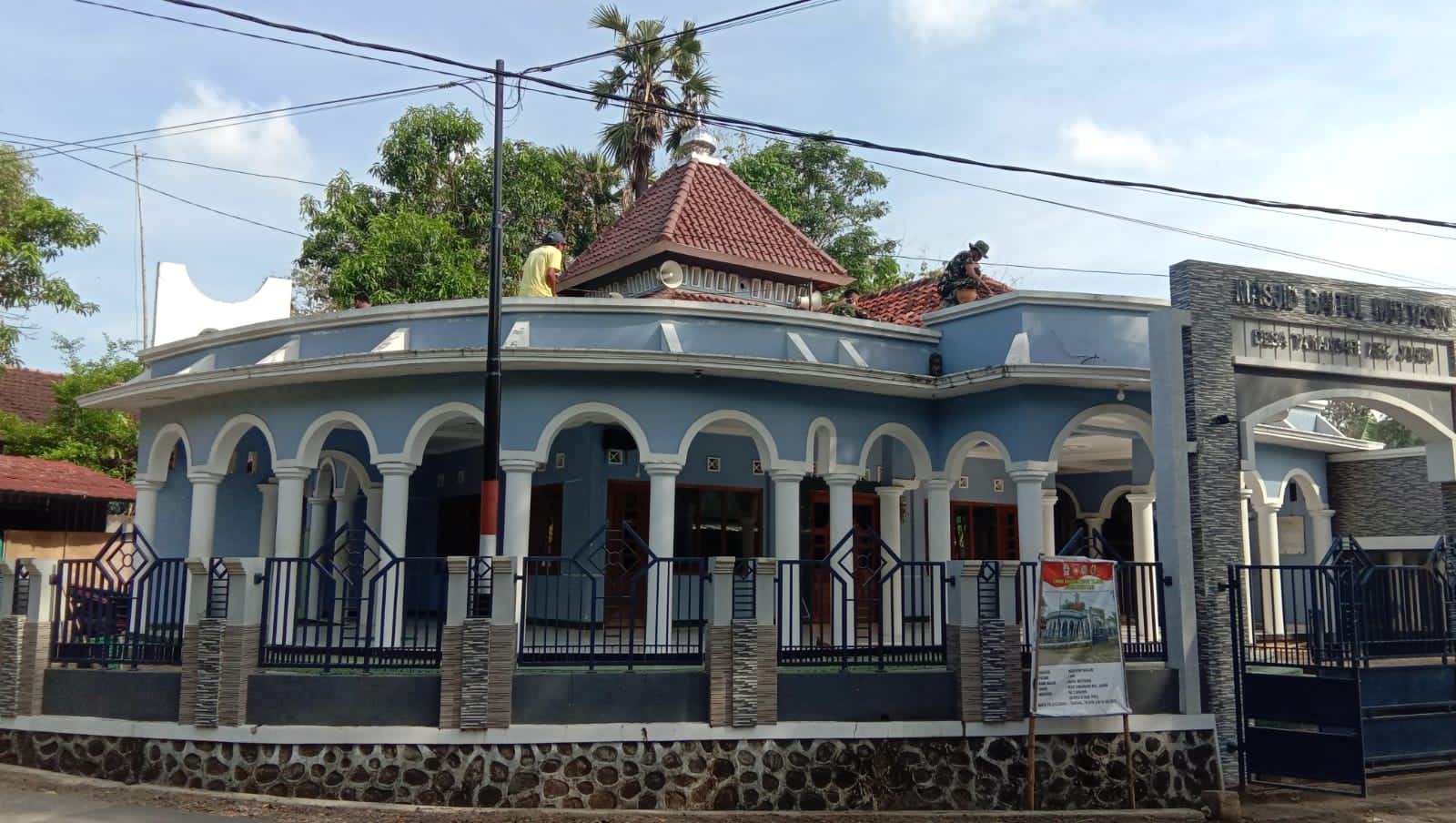 Hasil Renovasi Masjid Baitul Muttaqin Tampak Megah Dan Elegan