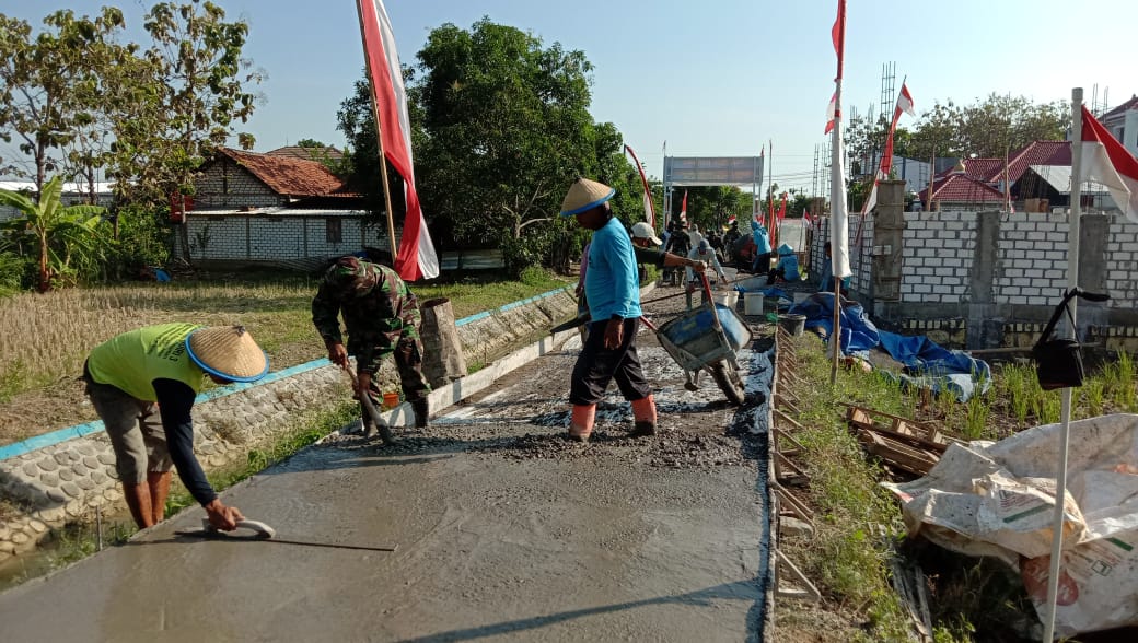 Target Utama Sasaran Fisik Rabat Beton Jalan Desa Tamansari Over Prestasi