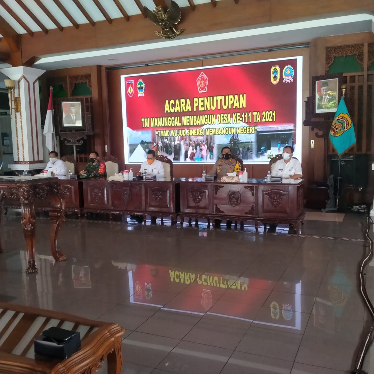 Penutupan Giat TMMD Kodim 0718/Pati di Hadiri Forkopimda Kabupaten Pati