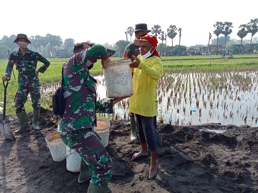 Kolaborasi TNI Dan Masyarakat Di Betonisasi Jalan Desa Tamansari Kolaborasi TNI Dan Masyarakat Di Betonisasi Jalan Desa Tamansari