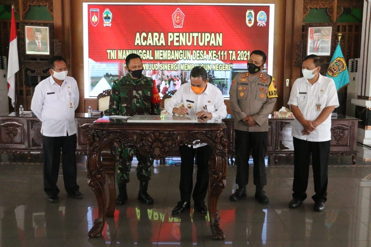 Naskah TMMD Ditandatangani Secara Sederhana Namun Hikmad