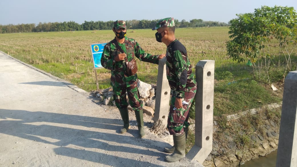 Danramil 16/Jaken Semua Pekerjaan Fisik TMMD Tamansari Di Akui Berkwalitas