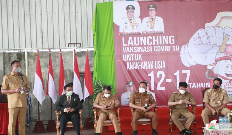 Dilaunching Gubernur OD, 15 Kabupaten dan Kota Serentak Lakukan Vaksinasi Anak