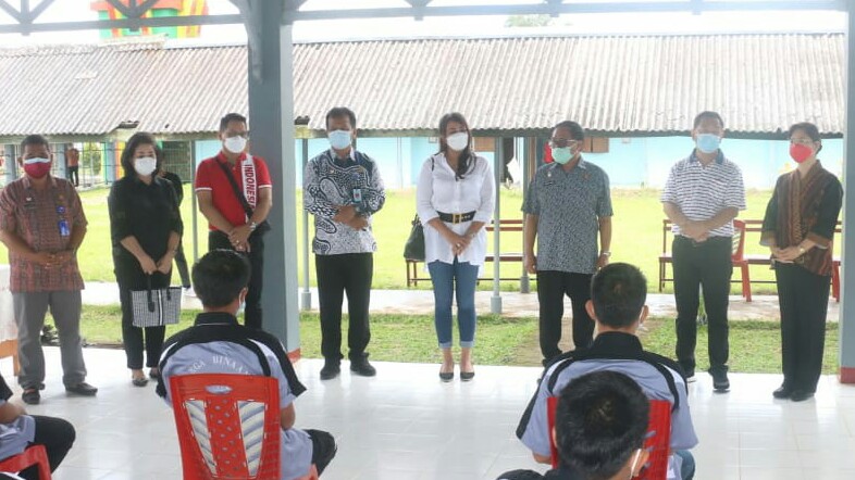 Walikota Caroll Sambut Anjangsana Kadis PPPA Sulut di Lapas Anak Tomohon