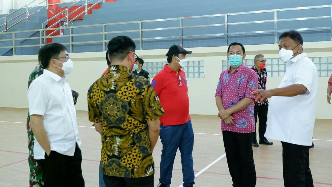 Walikota Caroll Hadiri Peresmian GOR Hall B KONI Sulut