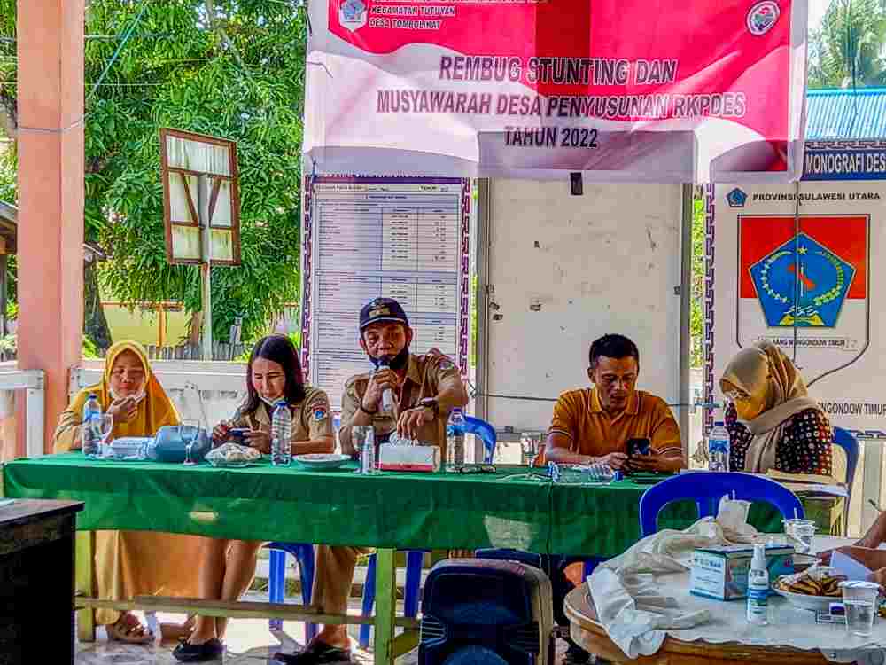 Ini Penjelasan Sangadi Terkait Kegiatan Rembug Stunting dan Musyawarah RKPDes