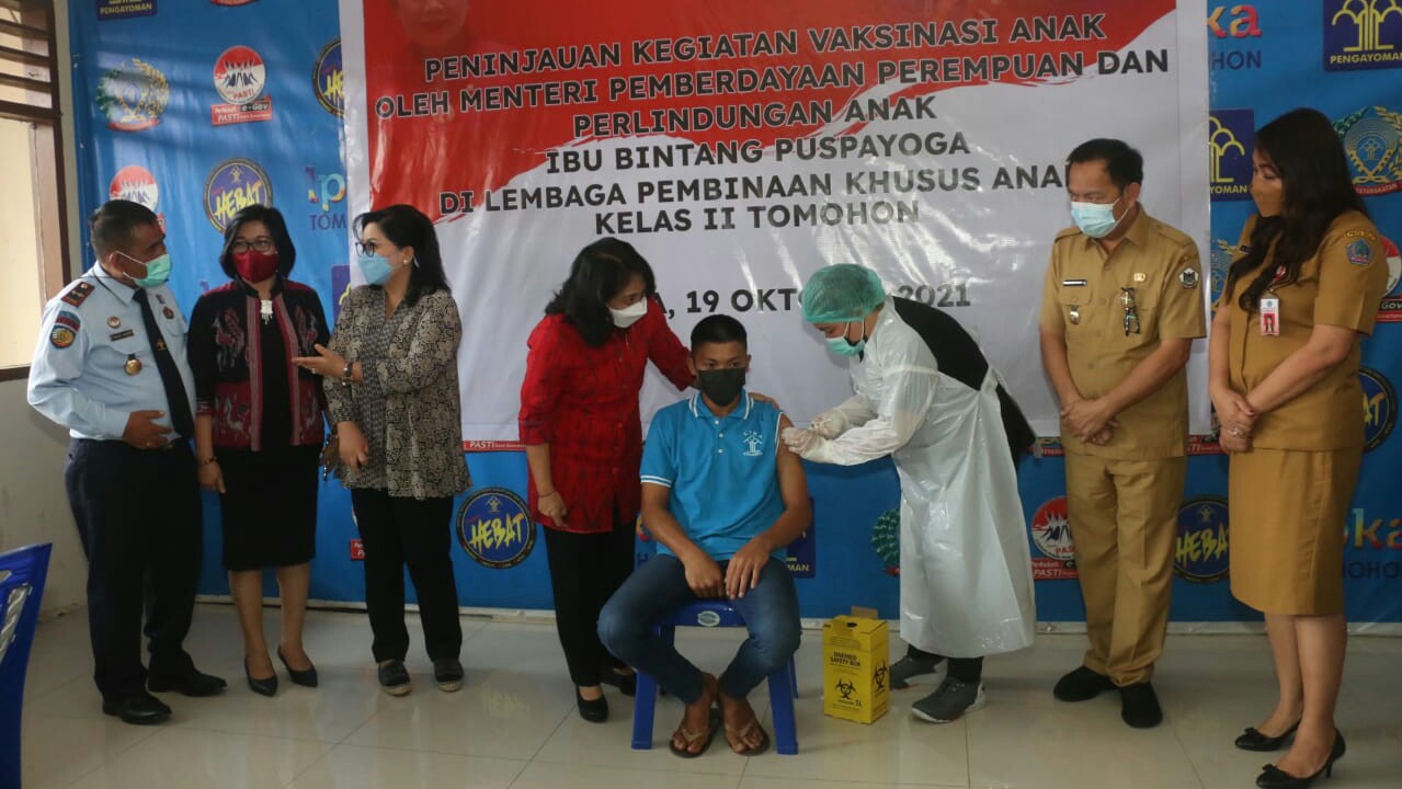 Walikota Caroll Dampingi Menteri P3A Kunjungi LPKA Tomohon