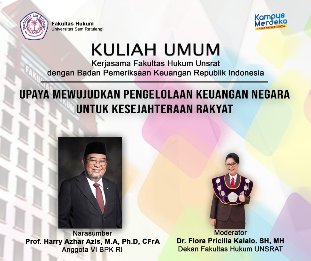 BPK RI Edukasi Mahasiswa Fakultas Hukum Unsrat