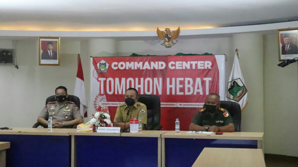 Melalui Vidcon Arahan Jokowi, Wawali Wenny Sebut Pemkot Tomohon Komitmen Tangani Covid-19