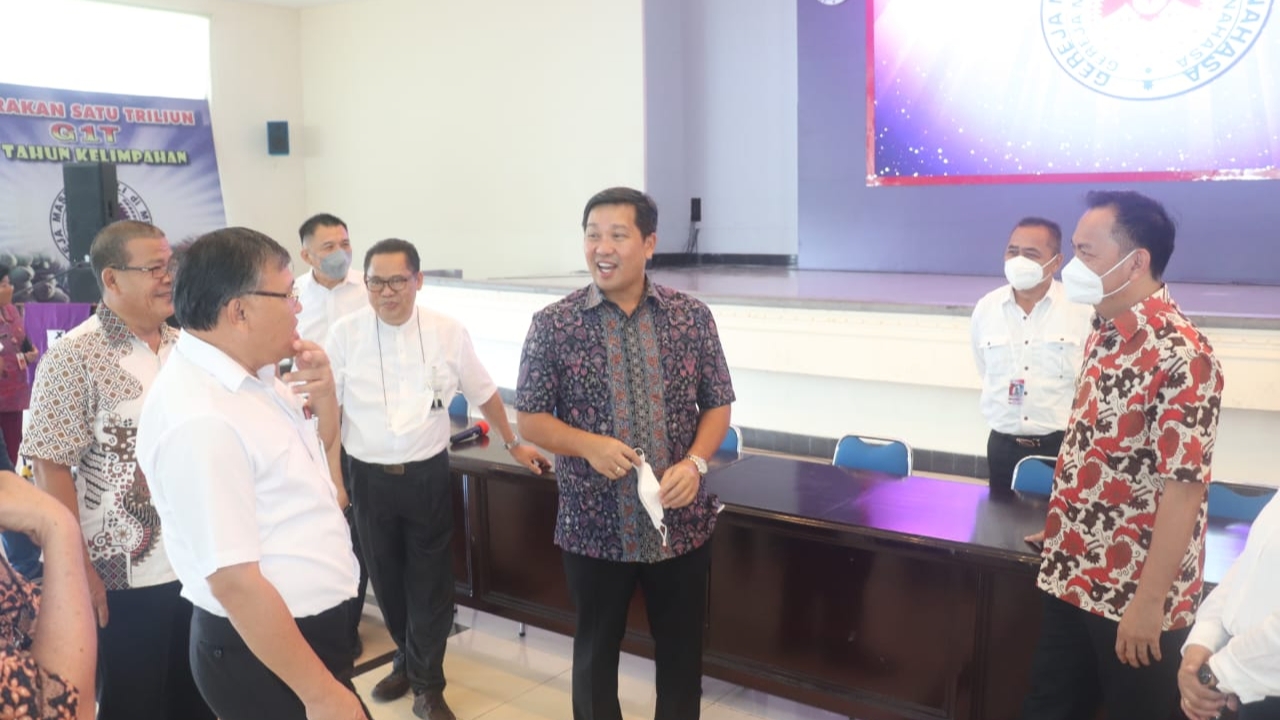 Caroll Dampingi Wagub Steven, Pantau Lokasi SMS GMIM 2022