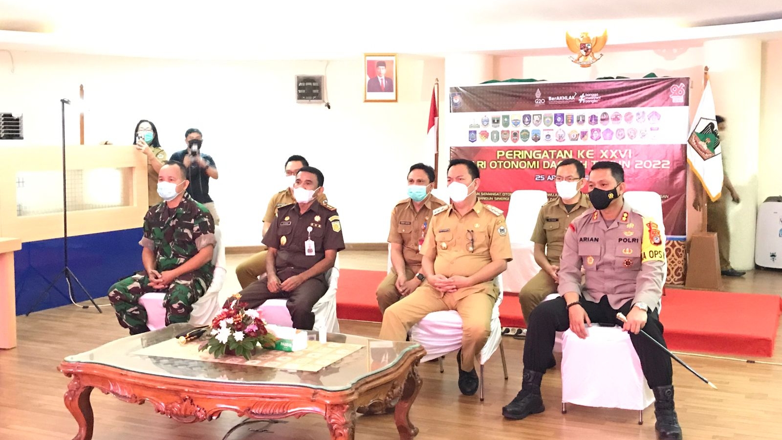 Digelar Kemendagri RI, Walikota Caroll Ikuti Peringatan Hari Otda Secara Virtual