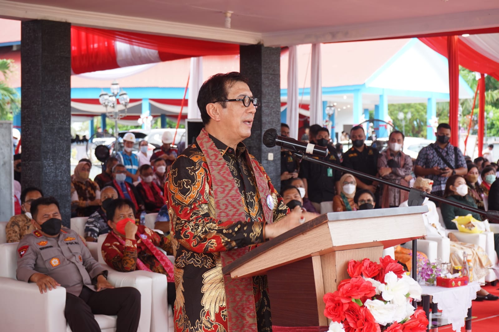 Wakili Jokowi, Yasonna Hadiri Paskah Nasional 2022 di Talaud