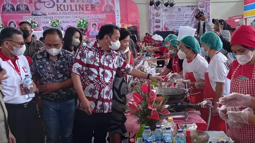 Dibuka Walikota Caroll, Festival Kuliner Hiasi Tomohon Expo TIFF 2022