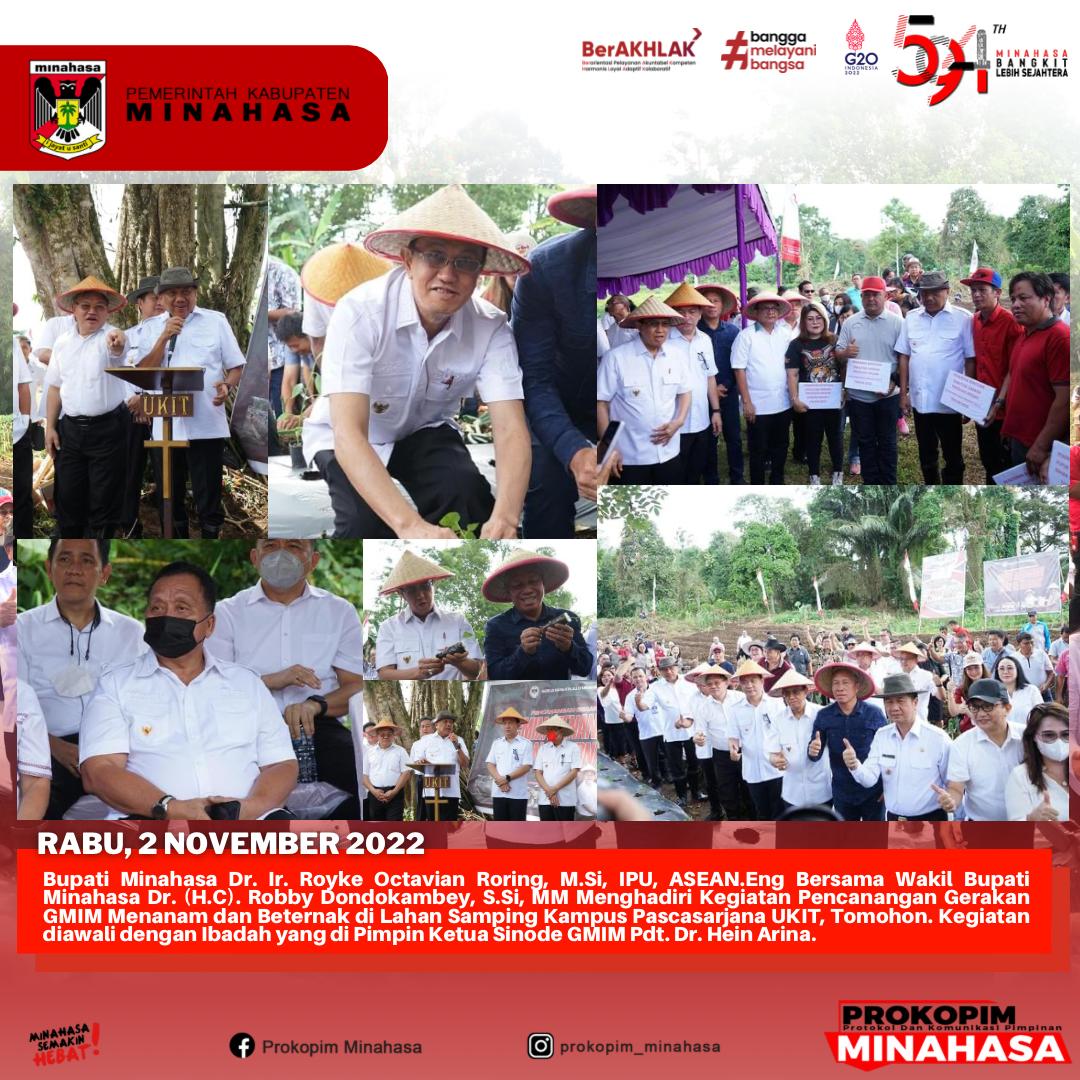 ROR -RD Hadiri Pencanangan Gerakan GMIM Menanam dan Berkebun Serta Beternak