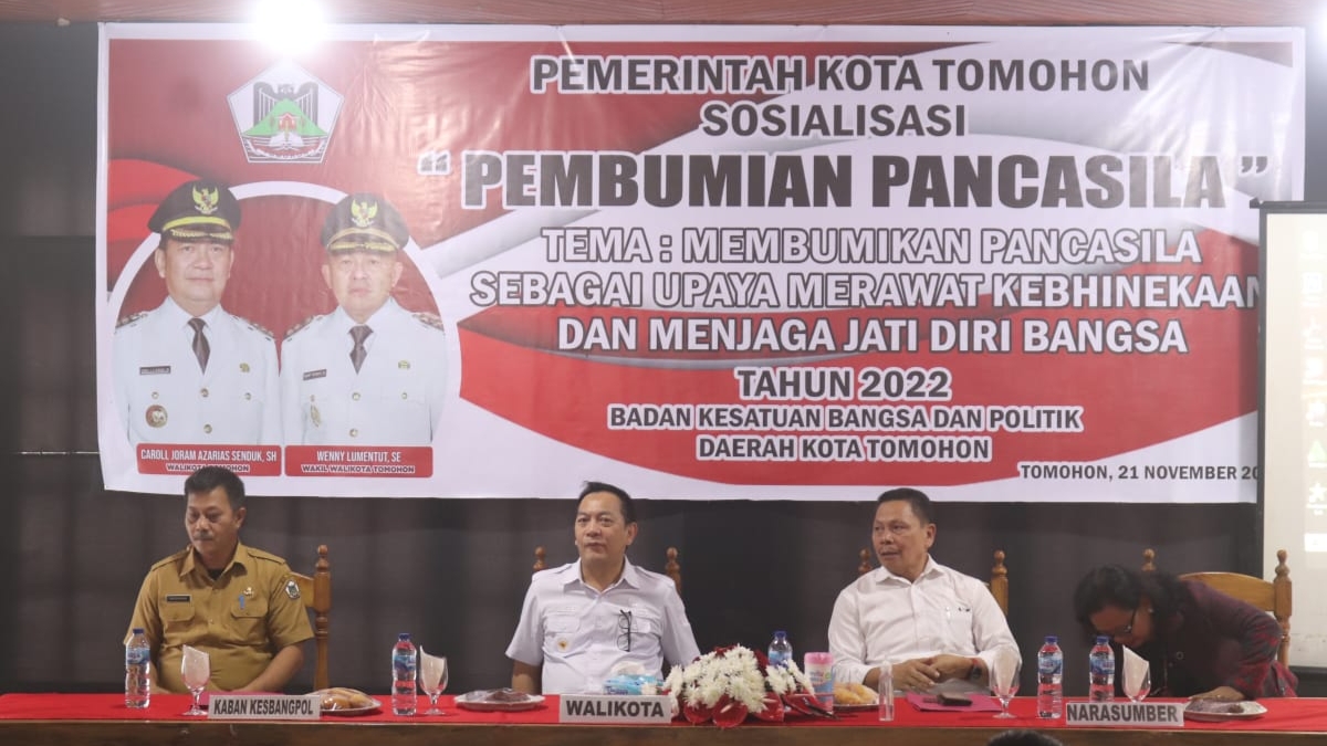 Walikota Caroll Buka Pembumian Pancasila