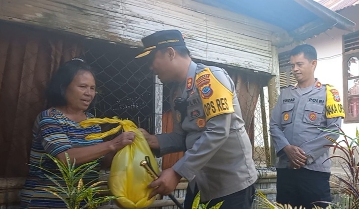 Polres Minahasa Lakukan Bakti Sosial, Souissa; Semoga Menjadi Ladang Ibadah Buat Kami Semua