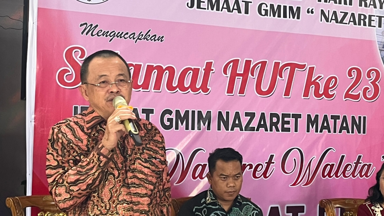 Wawali Wenny Hadiri HUT ke-23 GMIM Nazaret Matani