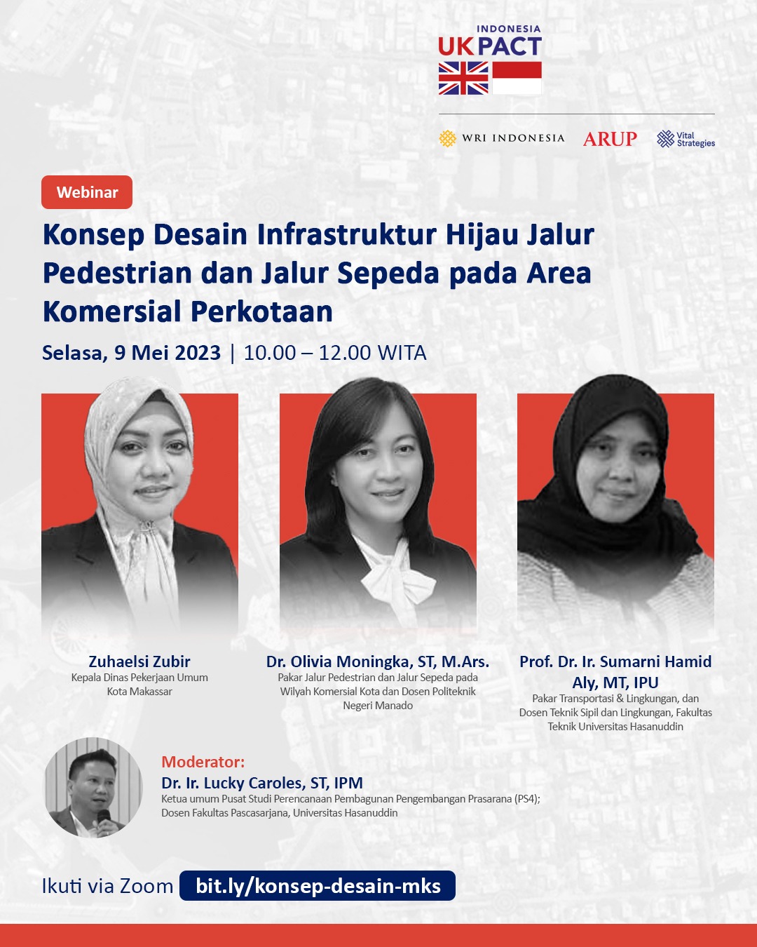 Besok, WRI Indonesia Gelar Webinar Konsep Desain  Infrastruktur Hijau di Area Komersial Perkotaan