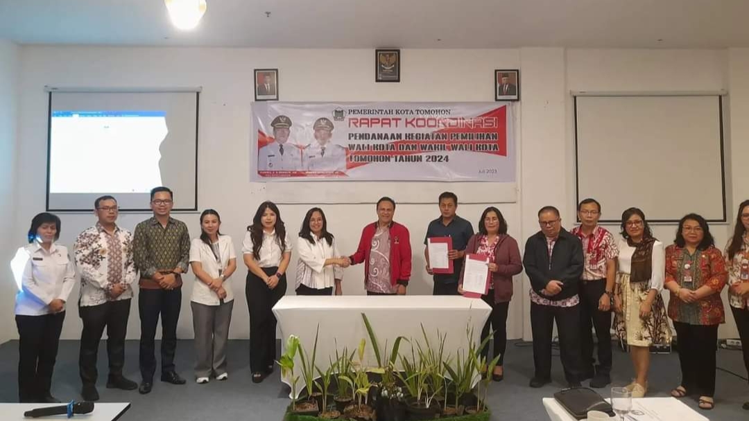 TAPD dan KPU Kota Tomohon Sepakat Pendanaan Pilkada Tahun 2024