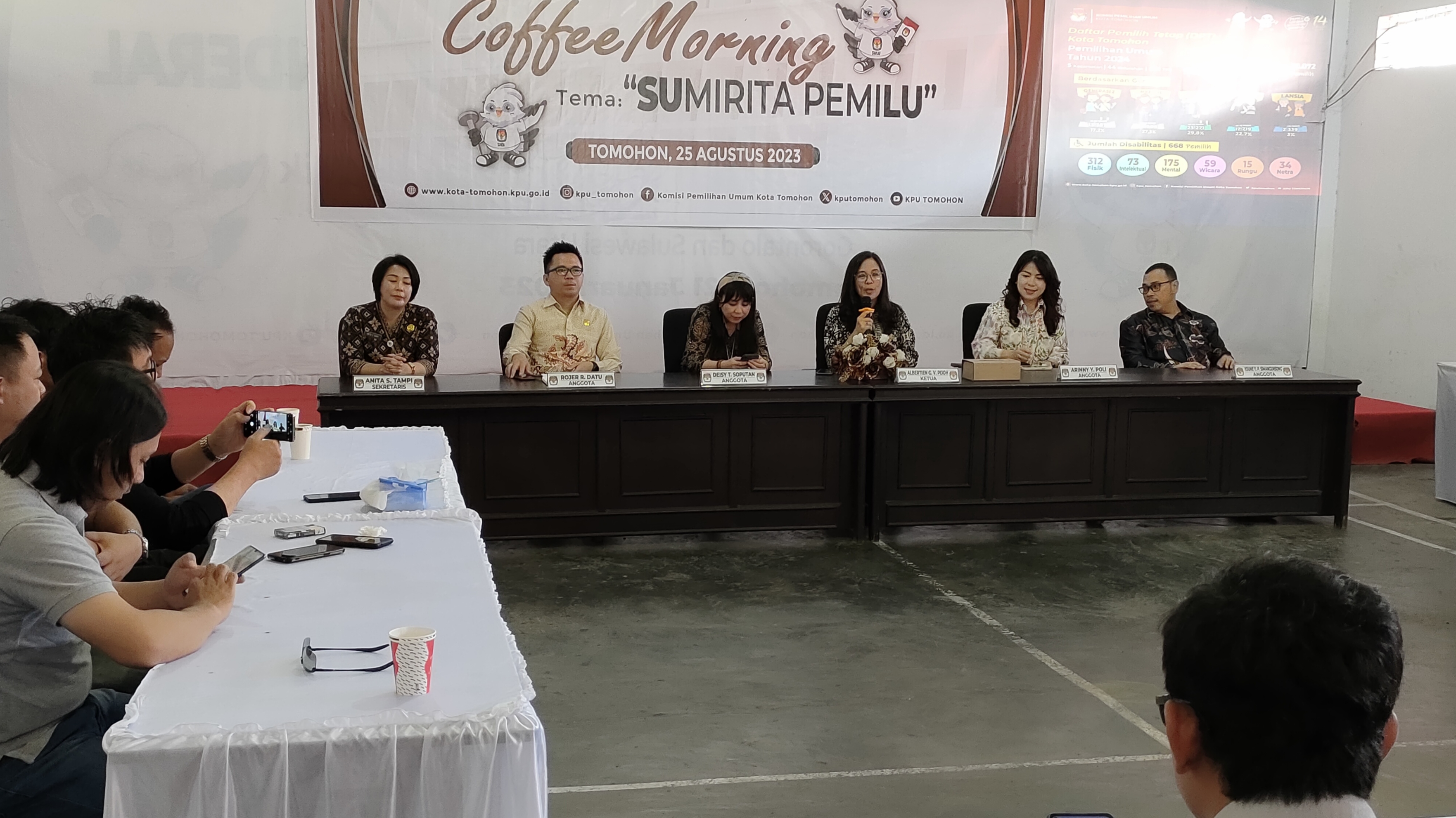 KPU Tomohon Bangun Kemitraan Bersama Pekerja Media
