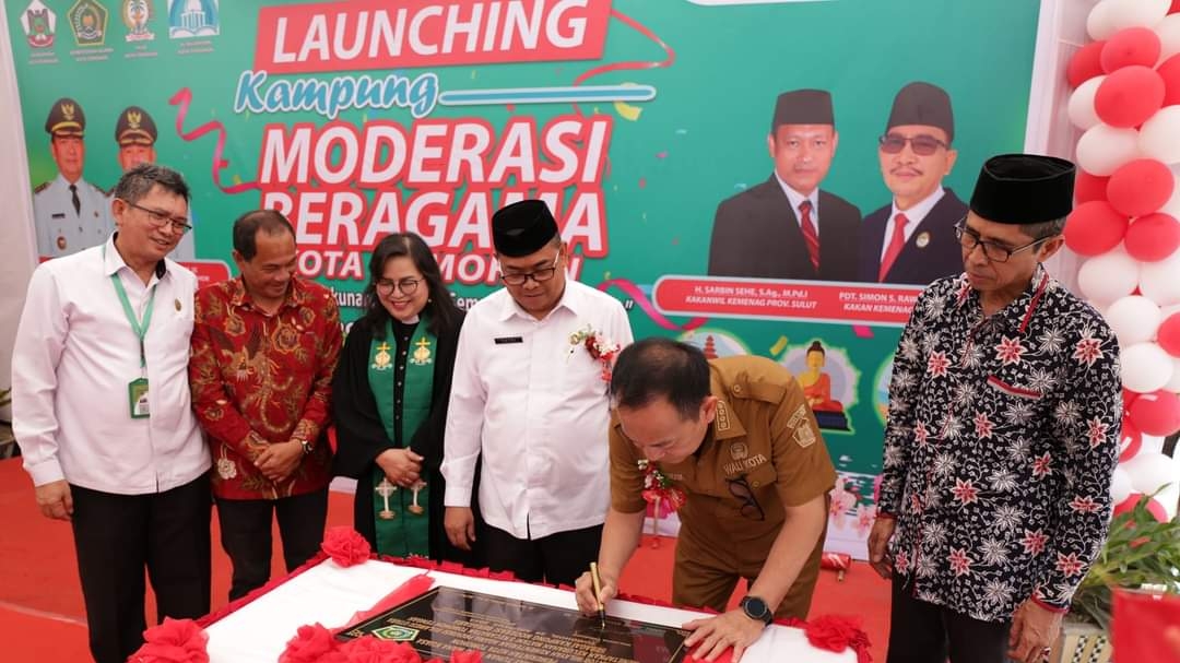 Di-Launching Walikota Caroll, Tomohon Miliki Kampung Moderasi Beragama