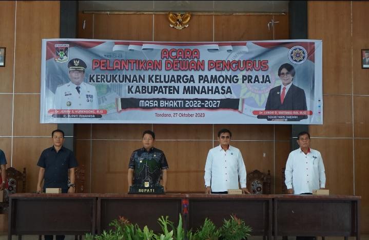 Bupati Kumendong Lantik Dewan Pengurus KKPP Kabupaten Minahasa Periode 2022-2027