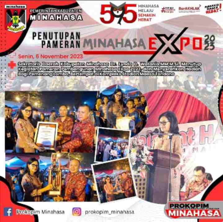 Sekda Lynda Watania Tutup Kegiatan Minahasa Expo Tahun 2023 Sekda Lynda Watania Tutup Kegiatan Minahasa Expo Tahun 2023