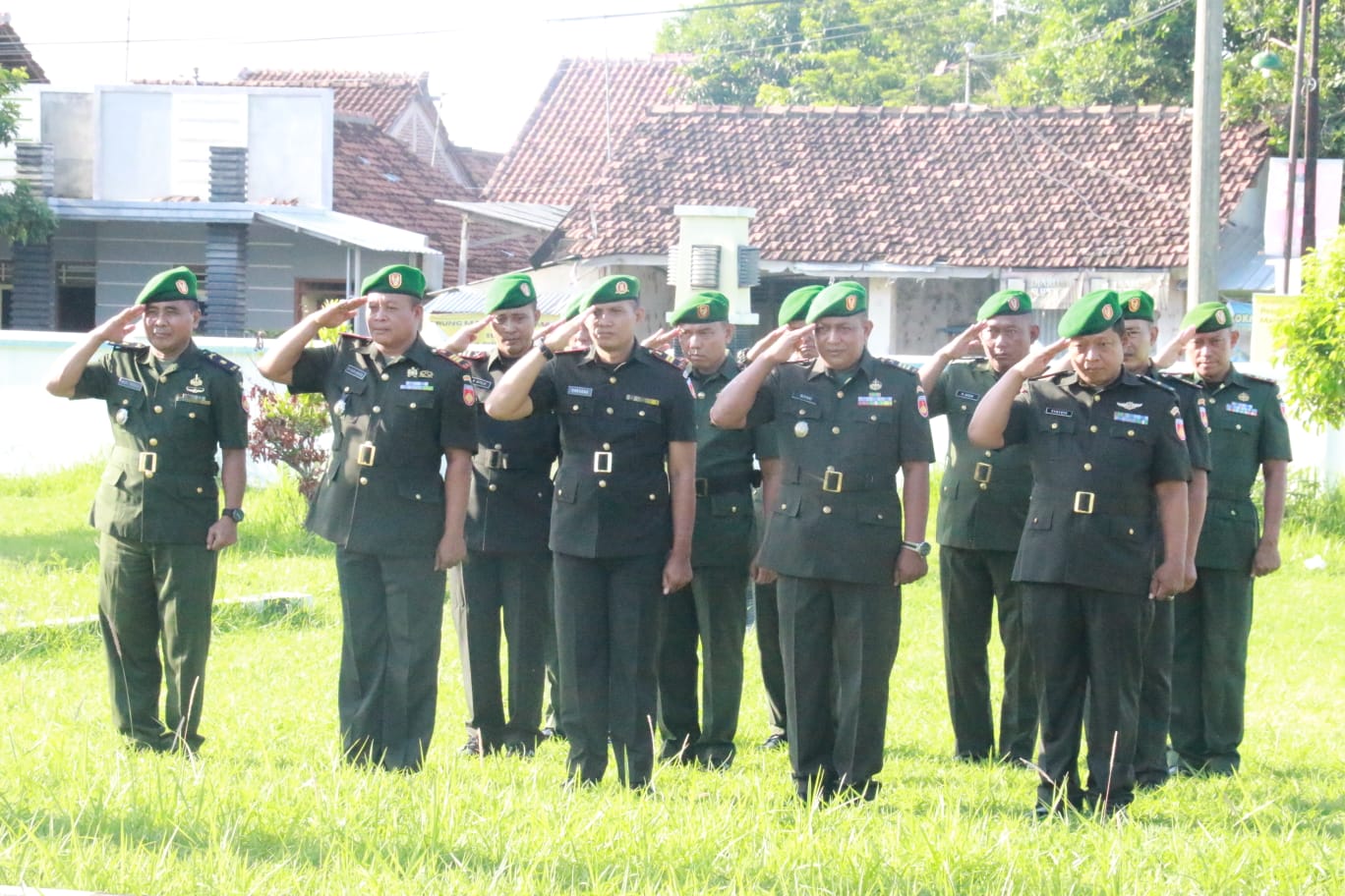 Upacara Ziarah Rangka Hari Juang TNI-AD ke-78 Tahun 2023, di Taman Makam Pahlawan (TMP) Giri Dharma