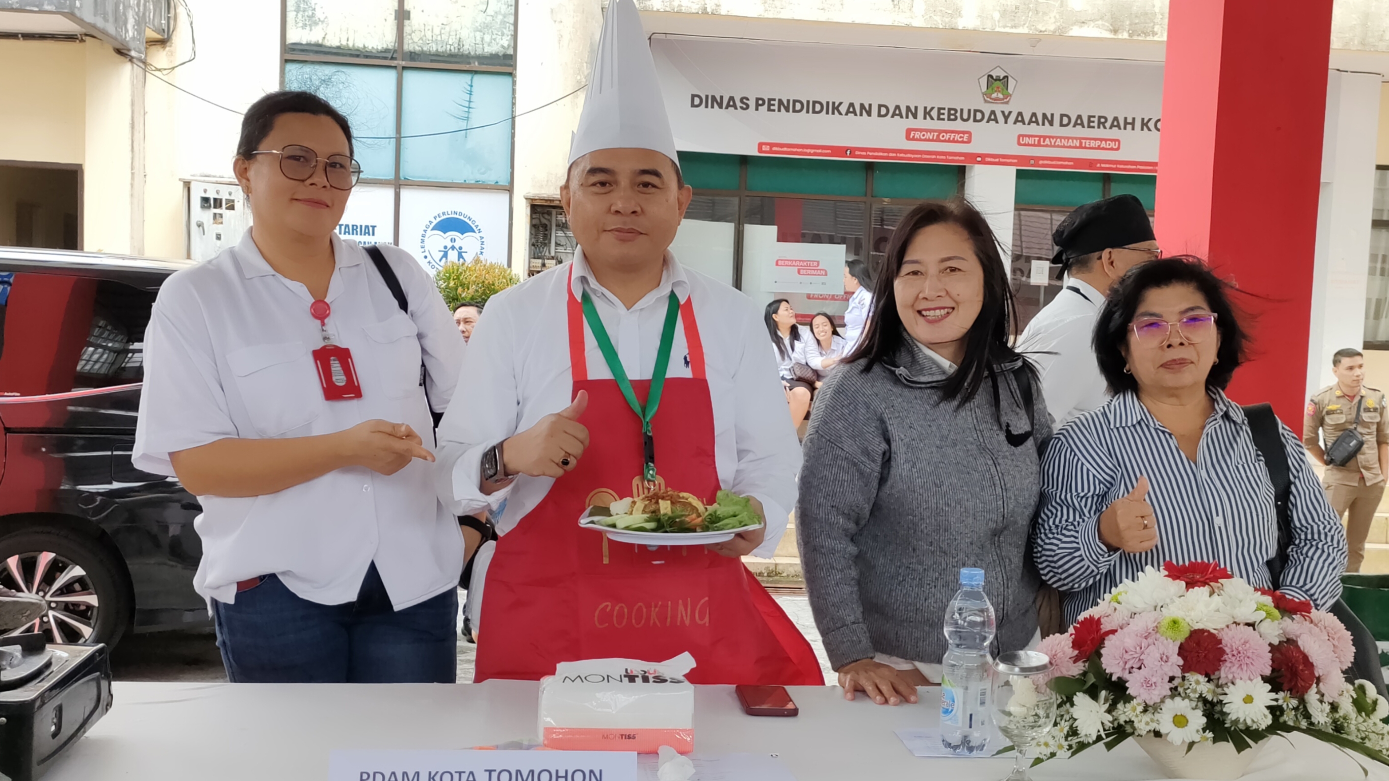 Ketua Banwas PDAM Racik Nasi Goreng Kampung di Lomba Antar Pejabat