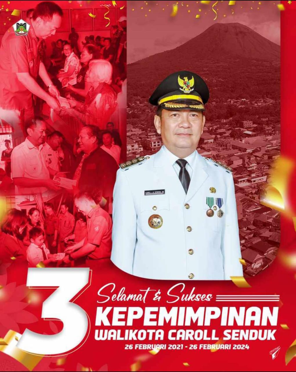 Redaksi sulutdaily.com Ucapkan Selamat dan Sukses, 3 Tahun Kepemimpinan Walikota Tomohon